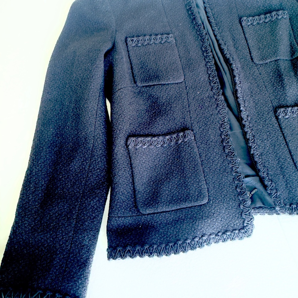 Black Textured Jacket - Picture 3 of 10